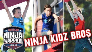 9 Surprising Ninja Kidz TV Bros Moments on the Course | American Ninja Warrior Junior