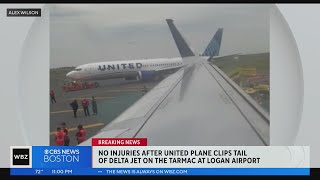 Two planes make contact on ground at Logan Airport