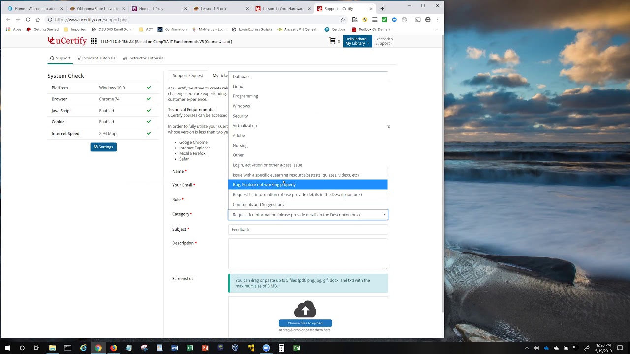 Accessing Ucertify In Canvas On Line Classroom Youtube