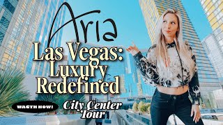 Aria Las Vegas | What is the City Center? DETAILED Walkthrough Tour Vdara, Crystals, Waldorf Astoria