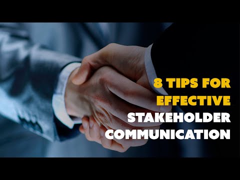 8 tips for effective stakeholder communication