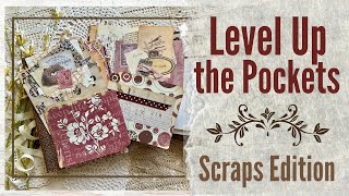 A Creative Escape : Decorating Junk Journal Pockets - Craft With Me