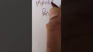 MAHER name as brand logo design #shortsvideo #viral