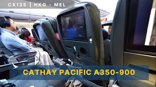 Economy Class | Cathay Pacific CX135 Hong Kong to Melbourne Airbus A350-900 (Review #41)