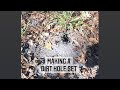 Coyote trapping - making a dirt hole set - trap location - trap placement