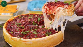 Deep Dish Pizza Recipe (Chicago Style Deep Dish Pizza) | Authentic Taste at Home