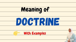 Daily vocabulary | Doctrine Meaning | Vocabgram