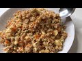 花椰菜米炒飯 cauliflower fried rice｜低脂低卡好吃的偽炒飯，想加什麼料都可以