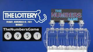 Midday Numbers Game Drawing: Friday, November 19, 2021