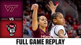 Virginia Tech vs. NC State Full Game Replay | 2024-25 ACC Women's Basketball