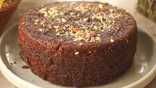 Chocolate Suji/Semolina Cake😍 without Oven and Maida Recipe By Chef Hafsa