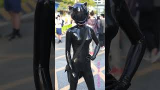 廣州漫展 緊身膠衣 塞爾提 EVA戰鬥頭盔 Cosplay Celty Sturluson \u0026 EVA Helmet