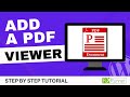 How To Add A PDF Viewer In WordPress