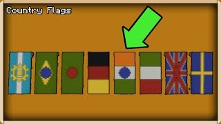 Minecraft PE: 8 Country Flag Ideas with Banners