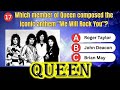 QUEEN Quiz - 25 Questions For REAL Fans | Trivia