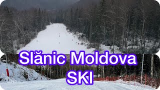 Coborâre Pârtia ski NEMIRA din Slănic Moldova ! #4k #ski #slanic