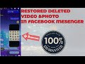 RECOVER DELETED VIDEO & PHOTO IN FB MESSENGER!