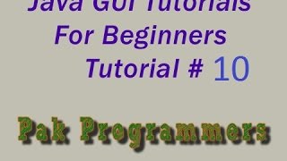 Java GUI Tutorial 10 SetBounds Method