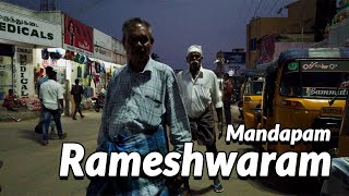 Walking Around the Railway Station of Mandapam, Tamil Nadu IN 4K