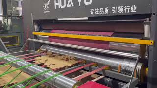 Huayu Fully Automation Four Color Printing Slotting Die Cutting Machine with Vibration Stacker