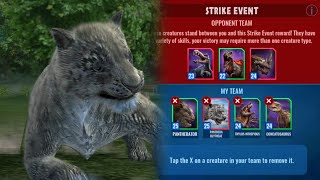 Strike event Panthera blytheae attack | Jurassic world alive |