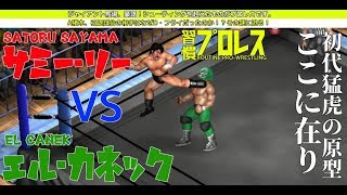 【TIGER MASK】サミー・リー vs エル・カネック【ファイプロワールド】Satoru Sayama vs El Canek