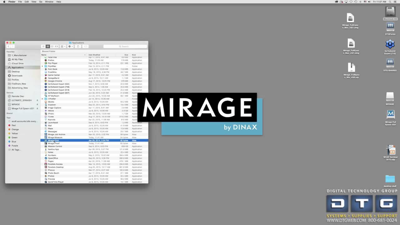Mirage Software Installation Youtube