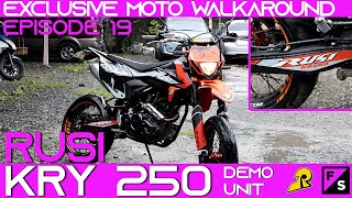 EXCLUSIVE MOTO WALKAROUND EP 19: RUSI KRY 250 SUPERMOTARD | DEMO UNIT