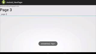 Android ViewPager example