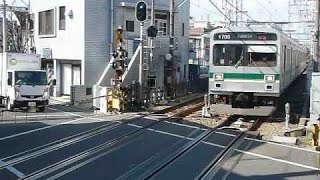 [警笛あり]東急1000系1500番台同士の東急池上線千鳥町駅発着シーン