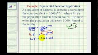 Ex: Use a Given Exponential Growth Function