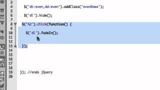 (13/30) Using the .toggle() jQuery Function - jQuery Powered Dictionary List
