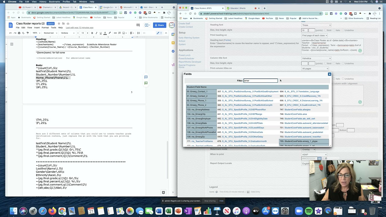 Creating A Class Roster In Powerschool Sis Youtube
