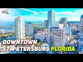 Downtown St. Petersburg Florida. St. Pete FL. Winter Walking Tour / Hiking Travel Guide 4K