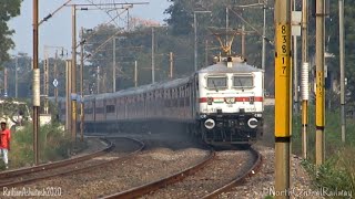 Speed Upgraded Udhampur Superfast Express Flies Through On A Sharp \