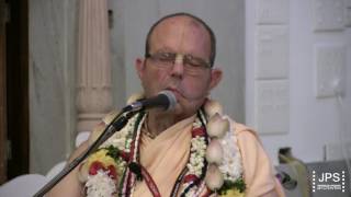 20170131 H.H.Jayapataka Swami gave an arrival address at Trivandrum Temple.