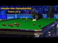 Snooker tour championship Ronnie O’Sullivan Vs Neil Robertson ( frame 9 & 10).