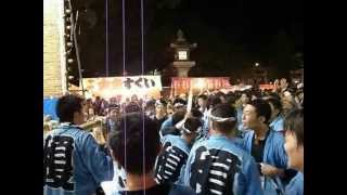 2012方違神社秋季例大祭本宮　榎青年団ダイブ