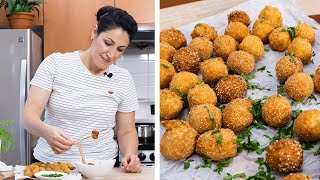 Better than CHIPS! Crispy deep-fried bocconcini with sassy sauce. EP #67