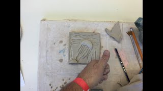 Bas Relief tile making