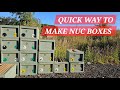 HOW TO MAKE NUC BOXES ? Step by step #beenuc #nucbox #beehive