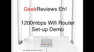 Wi-Fi Router AC 1200Mbps Dual Band 5GHZ/2.4GHZ Setup