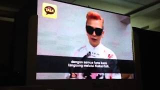 130419 Bigbang's G-Dragon Video Message for Indonesian Fans