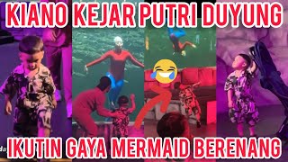 KIANO LARI KEJAR PUTRI DUYUNG DALAM AQUARIUM, JOGET IKUTIN MERMAID BERENANG ❤️