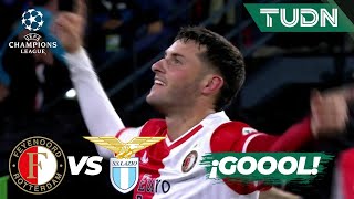 ¡GOOL DE SANTI! ¡GOOL DE GIMÉNEZ! | Feyenoord 1-0 Lazio | UEFA Champions League 2023/24 | TUDN