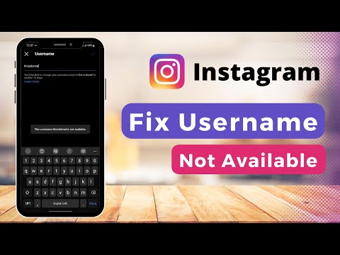 Instagram username not available?