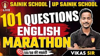 Sainik School English Marathon | UP Sainik School English Question Class 6 | Sainik School Class 9