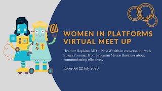 Women in Platforms: Susan Freeman on communicating effectively