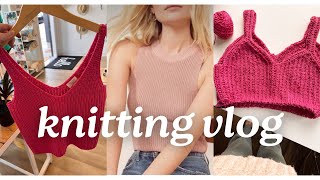 Knitting Podcast: knit a Reformation - Sezane dupe with me