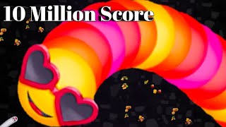 Worms zone io New record 10 million score | 10million score full gameplay |2021 new record worm zone